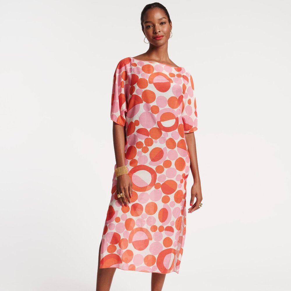 Marguerite Maxi Prosecco Print Pink Multi